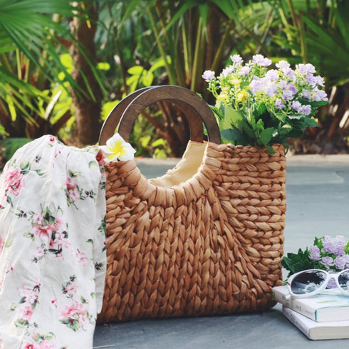 Beach rattan bag - ROUTINE FASHION